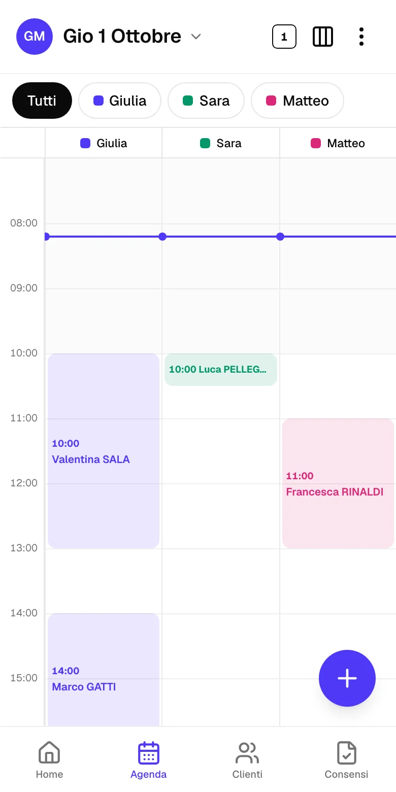 L’agenda su telefono, in vista Giorno